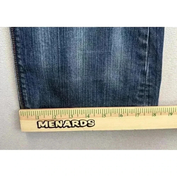 Ann Taylor Women's Petite 28/6 Original Boot Cut Mid Rise Distressed Faded Denim - Picture 6 of 9